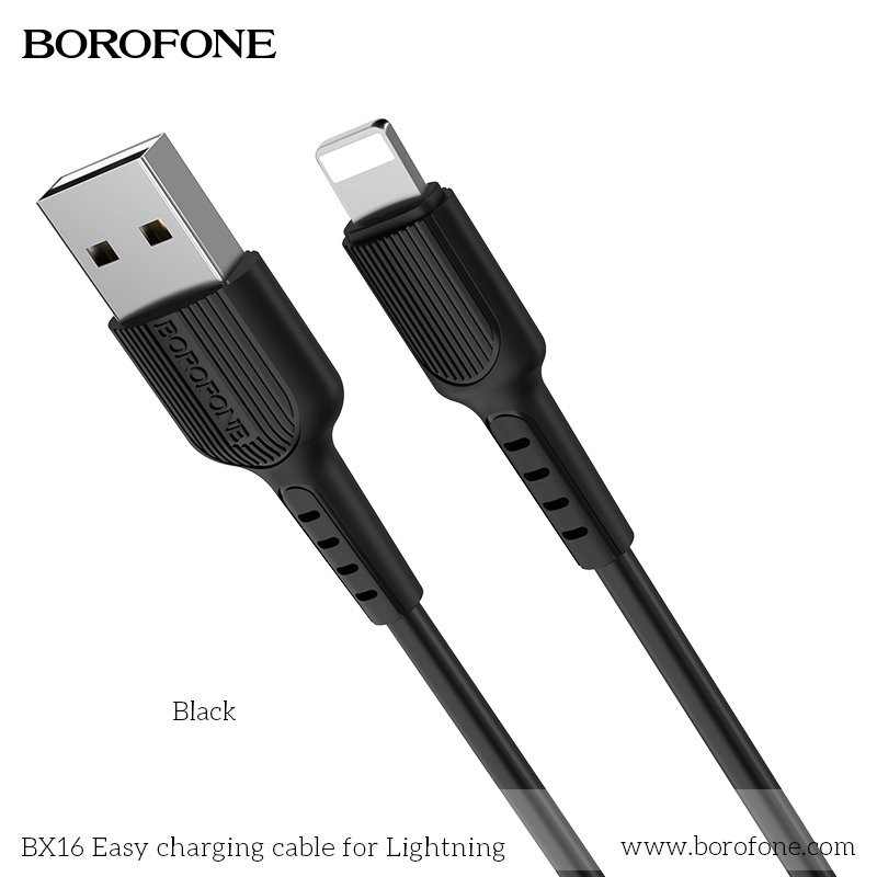 BOROFONE BX16 Easy USB-A to Lightning cable NZ 2